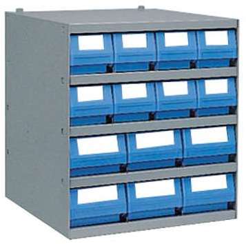 Casier stockage P50 avec 8 bacs tiroirs L12 et 6 tiroirs Casier stockage P50 avec 8