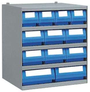 Casier avec 12 bacs tiroirs plastique P 40 cm Casier avec 12 bacs tiroirs