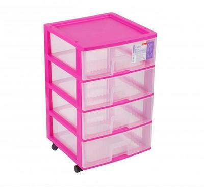 Box de Rangement Plastique Polypropylène Rose Fush