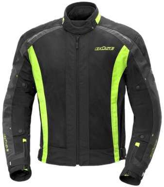 Blouson moto Buse SUMMERFLASH Noir Jaune Fluo