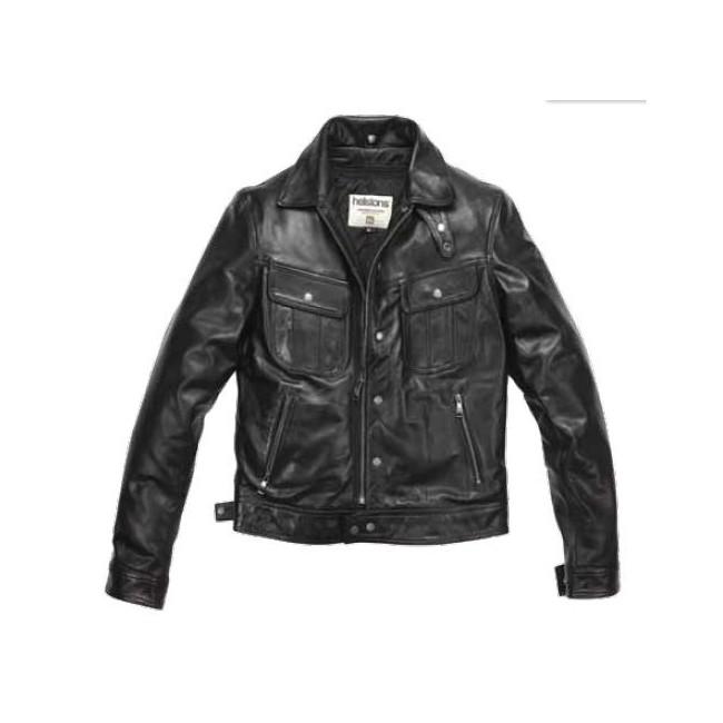 VESTE HELSTONS CANNONBALL Cuir Noir