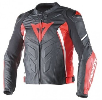 BLOUSON DAINESE AVRO D1 NOIR ROUGE BLANC