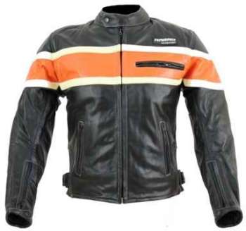 Kc011 BLOUSON moto chopper KARNO-MOTORSPORT cuir noir Kc011 BLOUSON moto chopper