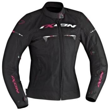Blouson Ixon Lady Pitrace Noir Blanc Fuchsia