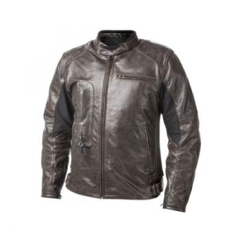 Blouson cuir moto Airbag Helite Roadster Marron