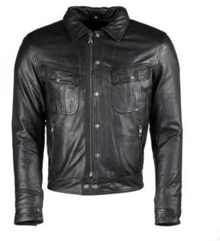 Blouson cuir Helstons cannonball rag noir