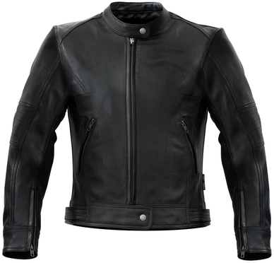 BLOUSON S-LINE CUIR FEMME NOIR