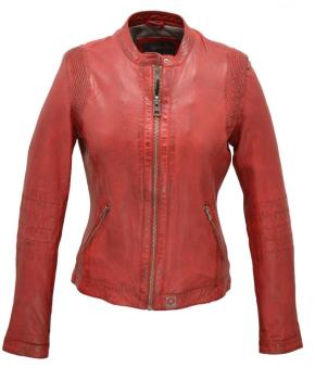Blouson cuir femme feu Oakwood 62064 style mot