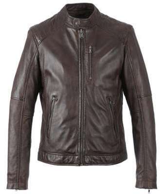 Blouson cuir homme marron Oakwood 62058 style