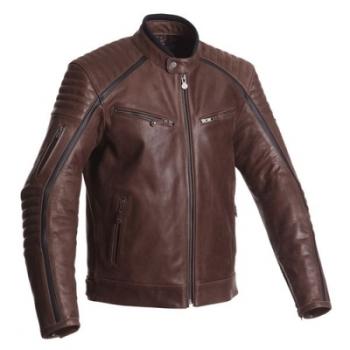 Blouson moto cuir Segura Horner Marron Noir CE