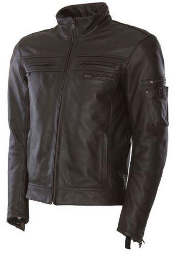 Blouson moto cuir Segura Brooke noir CE