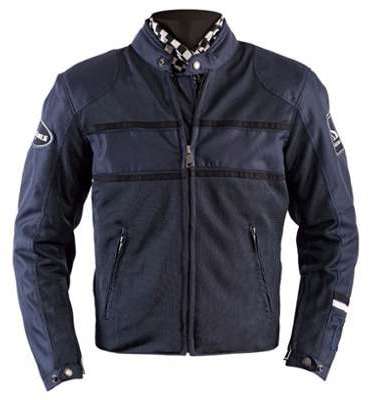 BLOUSON HELSTONS WINNER TEXTILE MESH BLEU