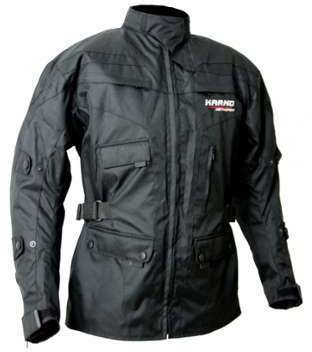 Kt004 Veste parka textile moto quad KARNO noir - doubl Kt004 Veste parka textile