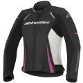 Stella Devon Leather Black White Fuchsia