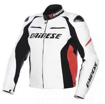 BLOUSON RACING D1 BLANC ROUGE