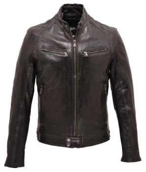 Blouson cuir homme noir 100233