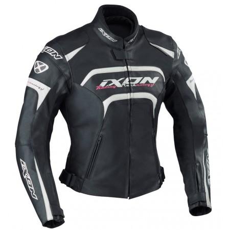 Blouson Ixon Lady Fever Noir Blanc Fuchsia