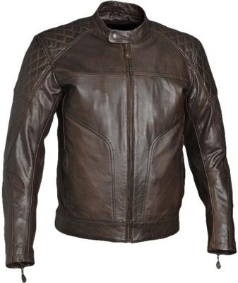 Blouson Moto Homme GUNS BRISTOL Cuir Marron