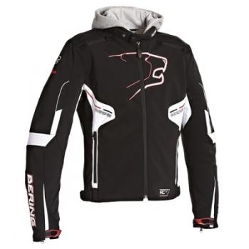 Blouson moto Bering Coaster Noir Blanc Rouge CE