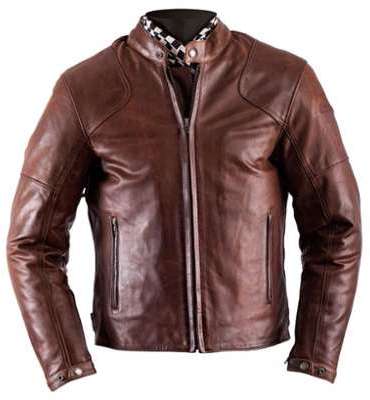 BLOUSON HELSTONS HEAT CUIR ANTIK MARRON