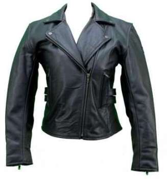 Kc017 Blouson perfecto ville FEMME cuir noir Karno-Motorsport Kc017 Blouson perfecto ville