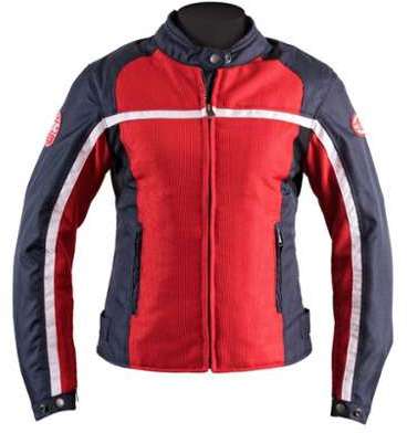 BLOUSON HELSTONS DAYTONA TEXTILE MESH ROUGE-BLEU