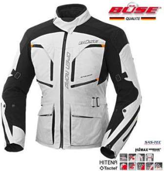 Veste femme moto Buse Open Road Gris Clair -Noir