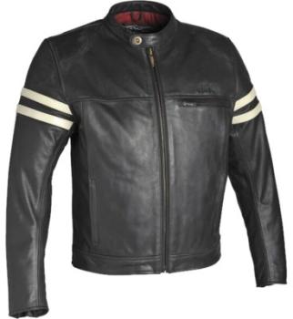 Blouson Moto Homme GUNS MAGNUM Cuir Noir