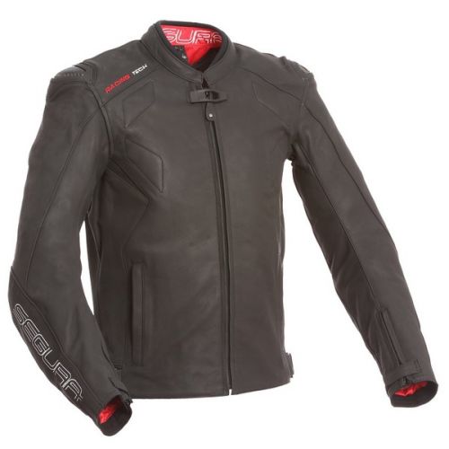 Blouson moto cuir Segura Trik Noir CE