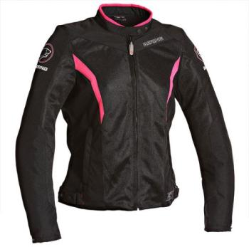 Blouson moto Bering Lady Florida Noir Fushia CE