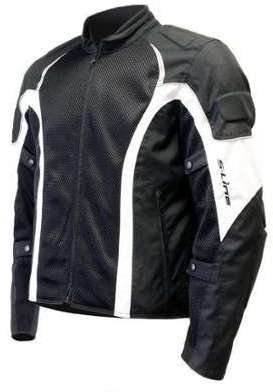 Blouson moto s-line eté noir blanc