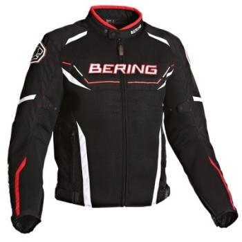 Blouson moto Bering Scream Noir Blanc Rouge CE