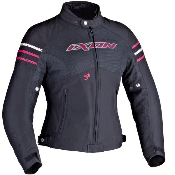 Blouson textile femme ixon electra noir fushia