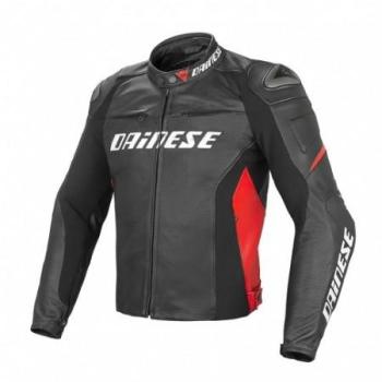 Blouson Dainese Racing D1 Pelle Noir/ Rouge 684