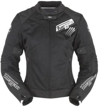 Blouson Furygan Lady Pantha Vented Noir Blanc