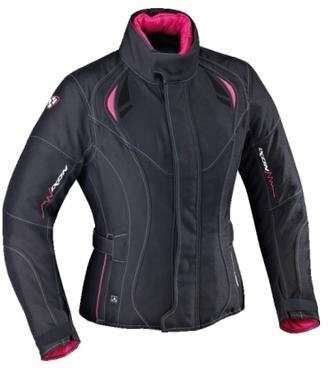 Blouson Ixon Lady Alhena Noir/Blanc/Fushia