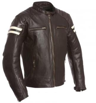 Blouson Segura Retro Marron Blanc
