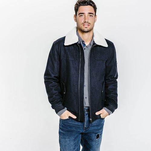 Blouson laine majoritaire à col interchangeable Bl
