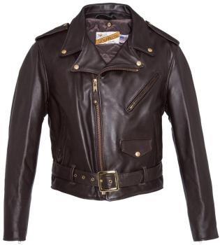 Blouson cuir homme marron schott 618