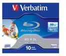 Verbatim - BD-R DL x 10 - 50 Go - support de stock