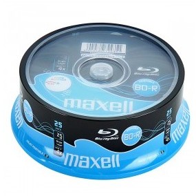 Blu-ray Disc Maxell BD-R 25 Go, 1-4x vitesse impri