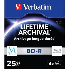 Verbatim M-DISC Blu-ray BD-R Matt Silver, 25 Go /