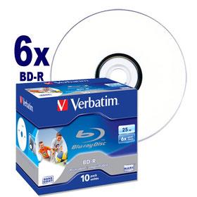 Blu-ray Disc Verbatim BD-R 25 Go, 6x vitesse impri