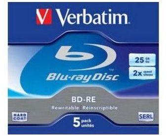 Blu-ray vierge Verbatim BD-RE 25GO 5PK P5 boitier