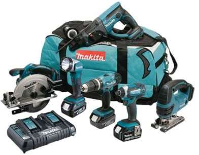 Pack 6 Outils Makita DLX6068PT 18V li-ion (3x5.0Ah