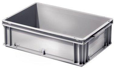 Caisse plastique de rangement coloris gris 30 litr