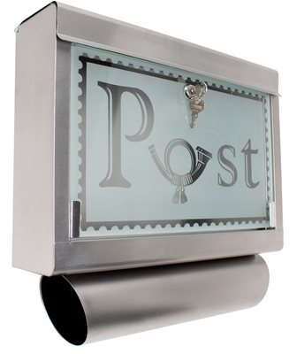 Boite aux Lettres Acier Inoxydable + Compartiment