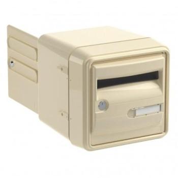 Boite aux lettres 2 Portes Beige Double face idéale Boite aux lettres 2 Portes