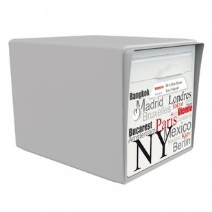 Boite aux lettres Signée 1 porte : grise + porte