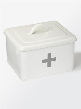 Boîte à pharmacie métal blanc Boîte à pharmacie métal blanc